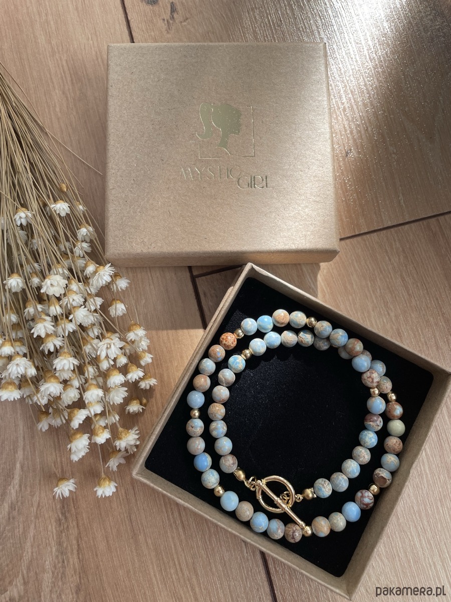 bransoletki z kamieni naturalnych Kolorowa bransoletka z turmalinu z zapięciem 3