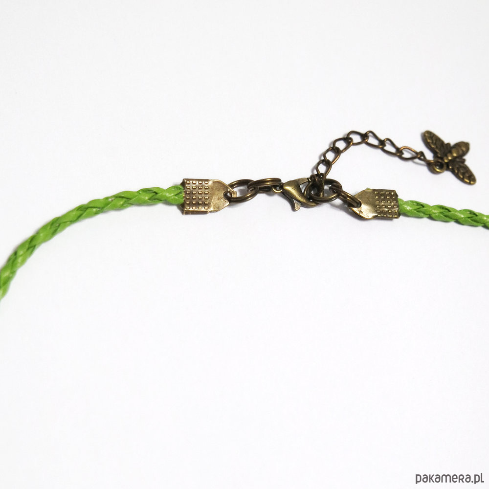 korale Naszyjnik - Kolorowy, zielony, czerwony 2