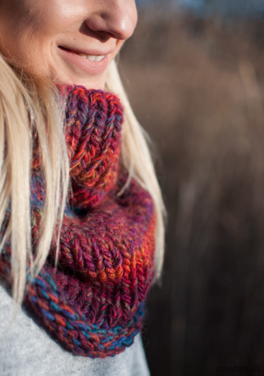 rękawiczki damskie MAXCOLOR mitenki "wesoły melanż" 4