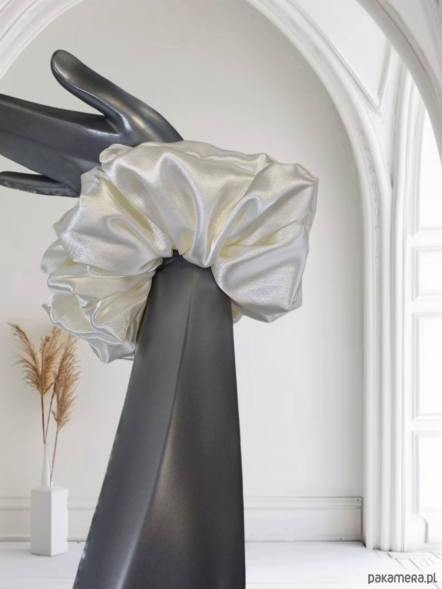 gumki do włosów Scrunchie X XL .2 satynowe gumki 4