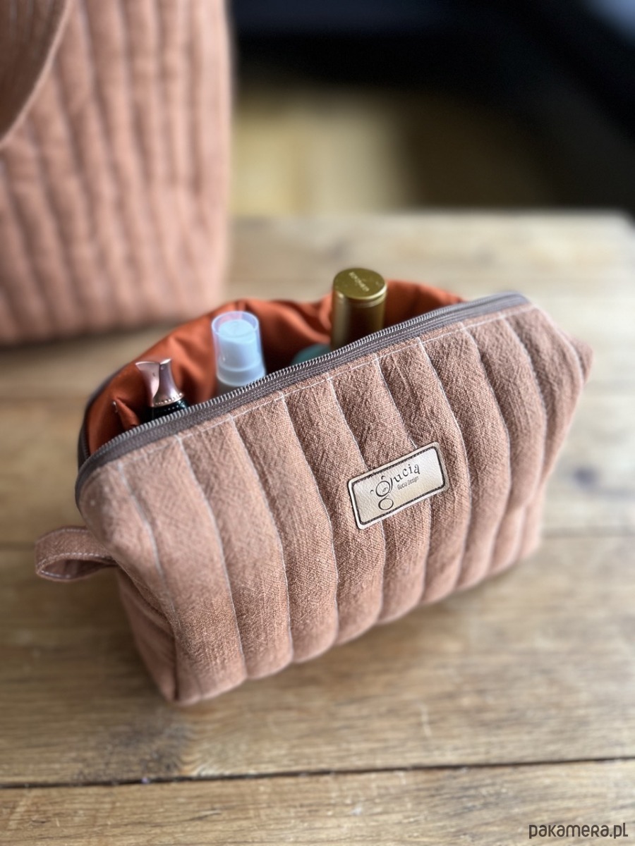 kosmetyczki Lniana kosmetyczka box  2