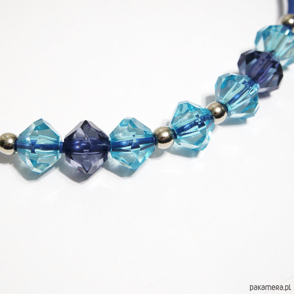 korale Naszyjnik - Niebieski, granatowy 1