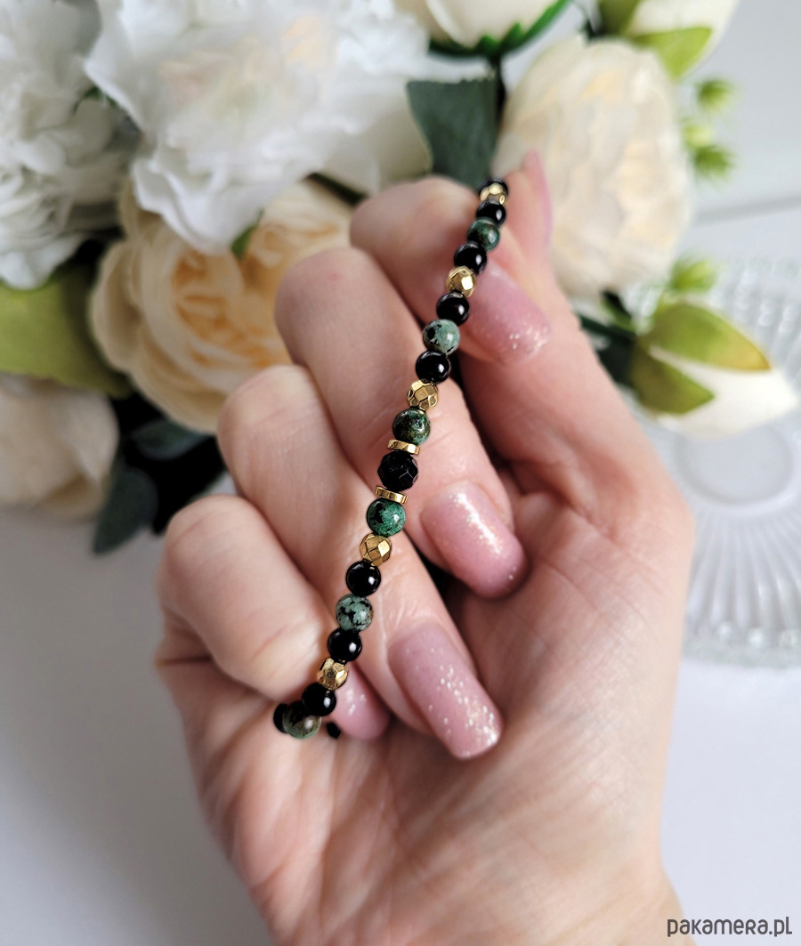 bransoletki z kamieni naturalnych OCHRONA i OPTYMIZM- z Turmalinem polecana podróżnikom 1