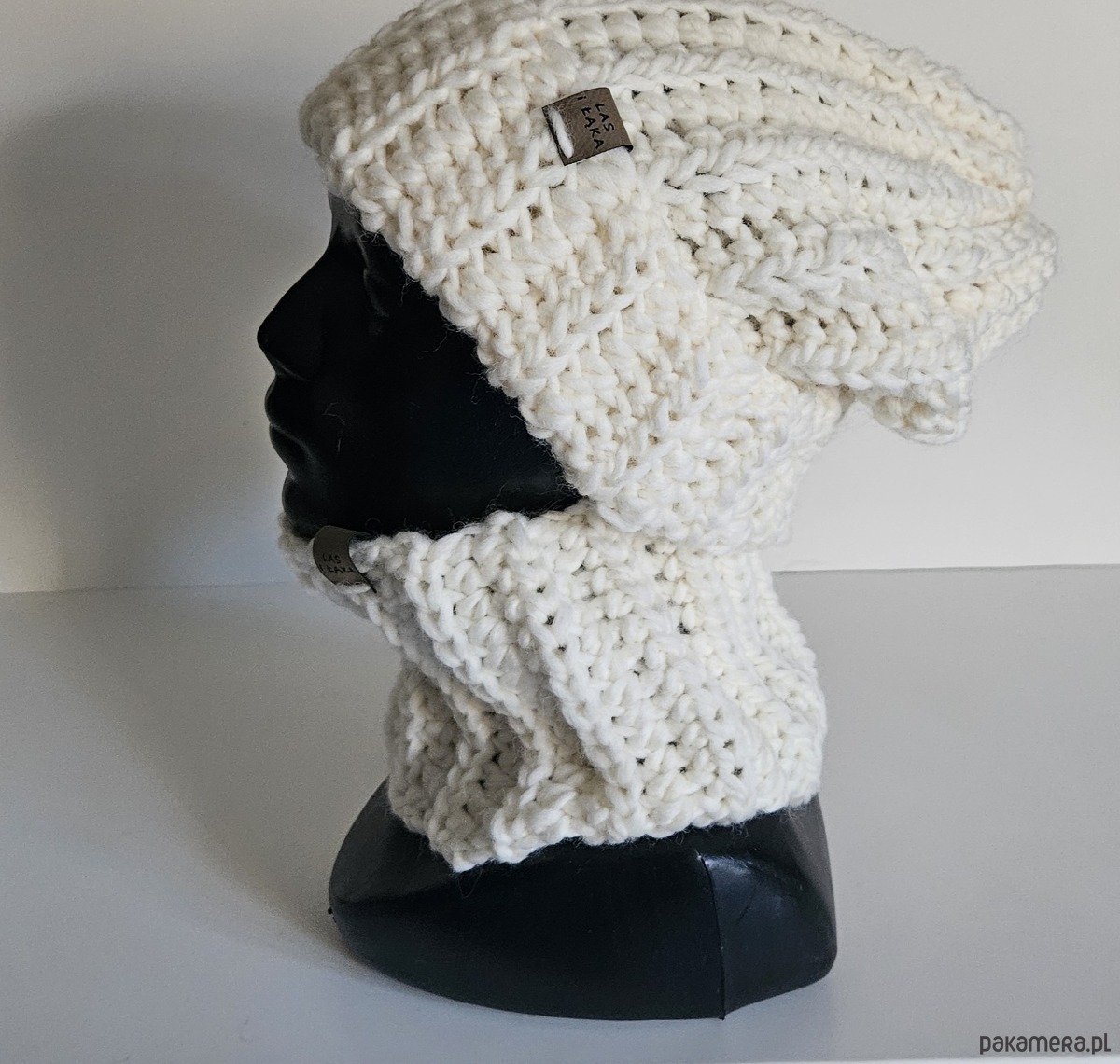 czapki damskie Komplet wełniany 1