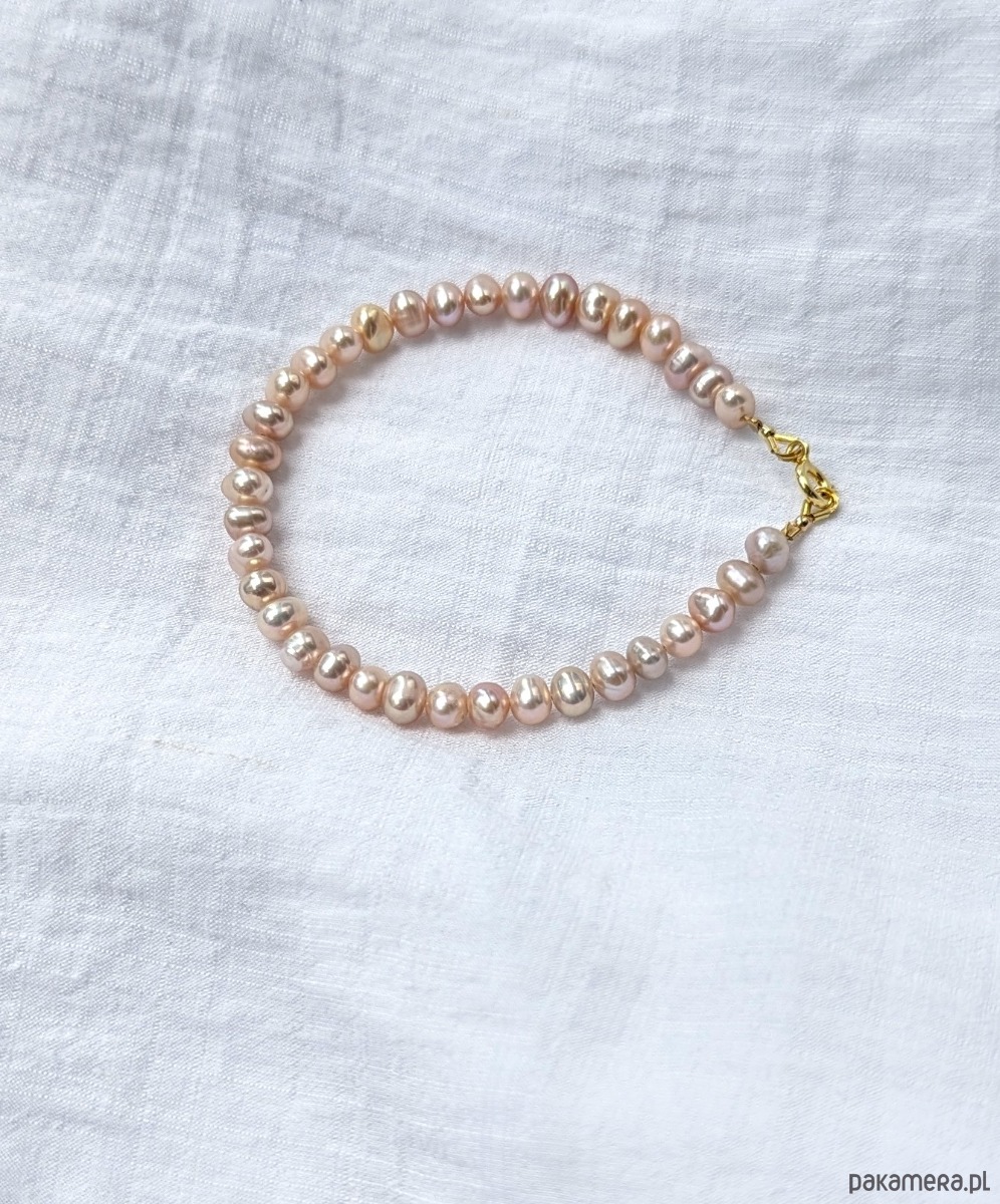 bransoletki z kamieni naturalnych Bransoletka z drobnych pereł - extra blask 1