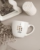 kubki Biały Kubek Porcelanowy 300 ml - Napis I Love You ze Złotymi Sercami dla Zako 2