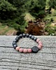 bransoletki z kamieni naturalnych Bransoleta Kobieca  PINK  Turmalin  Rodochrozyt Amulet 1