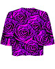 t-shirt damskie DR.CROW T-shirt Krótki CROP Purple Roses 1