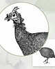 grafiki i ilustracje Perliczka - ptak 1