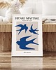plakaty PLAKAT ptaki , abstrakcja, matisse, niebieski 7