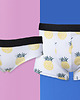 moda - inne Bokserki męskie z bawełny z printem ANANAS 1