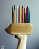 klocki i zabawki drewniane Jeż na kredki - przybornik (8mm) 3