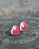 kolczyki ceramiczne Serduszka z Makowej Polany - Ceramiczne kolczyki sztyfty 2