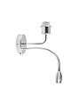 kinkiety 2-płomienny kinkiet LED do salonu i sypialni CAPRI GLAM w chromie 7
