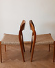 krzesła Komplet 2 krzeseł Moller 71 Teak, Duńskie, Plecione, Po renowacji 7