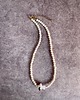 chokery Naszyjnik Choker z kremowego jaspisu z różowym grzybkiem 3