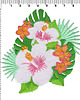 naszywki na ubrania Naszywka termo Kwiat Tropikalny Hibiskus 2
