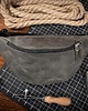 torby i nerki męskie Nerka Skórzana Męska Duża XL Szara Popielata Elegancka Belveder NX19 1