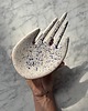 pojemniki na biżuterię Ceramiczna Łapka Handmade Talerzyk na Biżuterię Niebieskie Ciapki 3