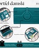portfele damskie Portfel damski skórzany zielony duży skóra licowa ochrona RFID Paolo Peruzzi  1
