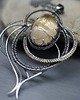 wisiory Kwarc z rutylem naszyjnik wire wrapping "Lusutien" 4