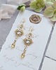 Biżuteria ślubna Kolczyki ślubne Lace Me Long - Szampan i Ivory 6