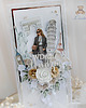 kartki scrapbooking Kobieca kartka urodzinowa, urodziny "Traveller 1" GOTOWA 1