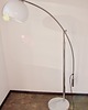 lampy podłogowe Lampa podłogowa vintage lata 90 chrom marmur regulowane ramię klosz 30 cm 5