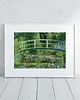 plakaty PLAKAT Monet, ogród obraz, sztuka ścienna, pejzaż lilie wodne 3