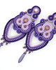 kolczyki soutache Długie fioletowe kolczyki soutache 2