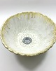 umywalki Ceramiczna umywalka biało-beżowa Rozlane mleko 1