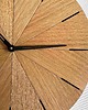 zegary Zegar ścienny  do salonu, dąb z czarnymi wskaźnikami - średnica 40-50 cm 5