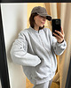 bluza bez kaptura damska Bluza Bomber grey na zamek 8