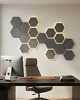 kafle i panele Heksagon Mozaika Panel na Ścianę Lamel SZARY Drewniany do Salonu Sypialni 4
