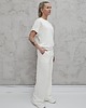 komplety damskie Chiara oversizowy komplet bezrękawnik i spodnie wide leg Cream 2