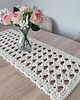 obrusy i serwetki Bieżnik prostokątny ze sznurka szydełkowy 32cmx88cm 4