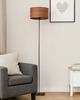 lampy podłogowe Lampa stojąca metalowa z abażurem walec 30 cm MEKSYK ECO 4