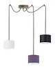 lampy wiszące Kolorowa lampa wisząca pająk z abażurami WAIKIKI W3 5