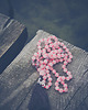 korale Heart Chakra Mala / naszyjnik OM kwarc różowy 2