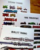 obrazy i plakaty do pokoju dziecięcego Zestaw plakatów z pociągami - 3 druki  50x70cm w jednej cenie 2
