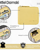 portfele damskie Portfel damski skórzany mały żółty poziomy z RFID KV-04-YL 1