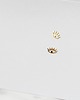 kolczyki pozłacane Kolczyki pozłacane Tiny Eye Stud Earrings 3