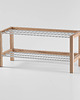 regały Drewniany Regał na buty bench4home Przedpokój 4