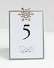 Ślub - inne Menu "Winter Dream" srebrne śnieżynki 3