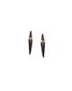 kolczyki srebrne Kolczyki srebrne Geommetry GEMstone / black silver earrings 4
