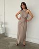 sukienki midi damskie Sukienka Linea taupe 7