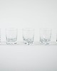 szklanki i kieliszki Szklanki do whisky z organiczną strukturą szkła, duński design lat 70. 2