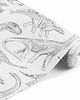 naklejki ścienne do pokoju dziecka TAPETA w rolce - DINO WHITE 3