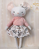 misie i maskotki Myszka Lisa, przytulanka ręcznie szyta, prezent GOTOWY 2