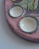 akcesoria różne Ceramiczna paleta do farb z paprocią 3